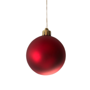 Røde julekugler | Plast | 12 stk