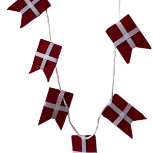 Flagguirlande i stof  | 1,2 meter