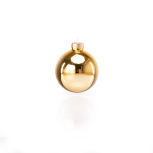 Guld julekugler | Glas | 8 stk